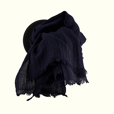 Sciarpa DIS.UNITO <BR/> BLU <BR/> 100% LANA